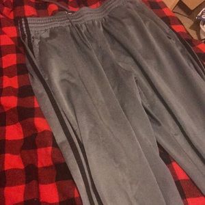 Adidas Track Pant Grey/Black Size Large